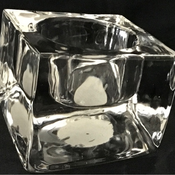 Pier 1 Accents Pier One Heavy Duty Heat Resistant Glass Candle Holder Asymmetrical Poshmark